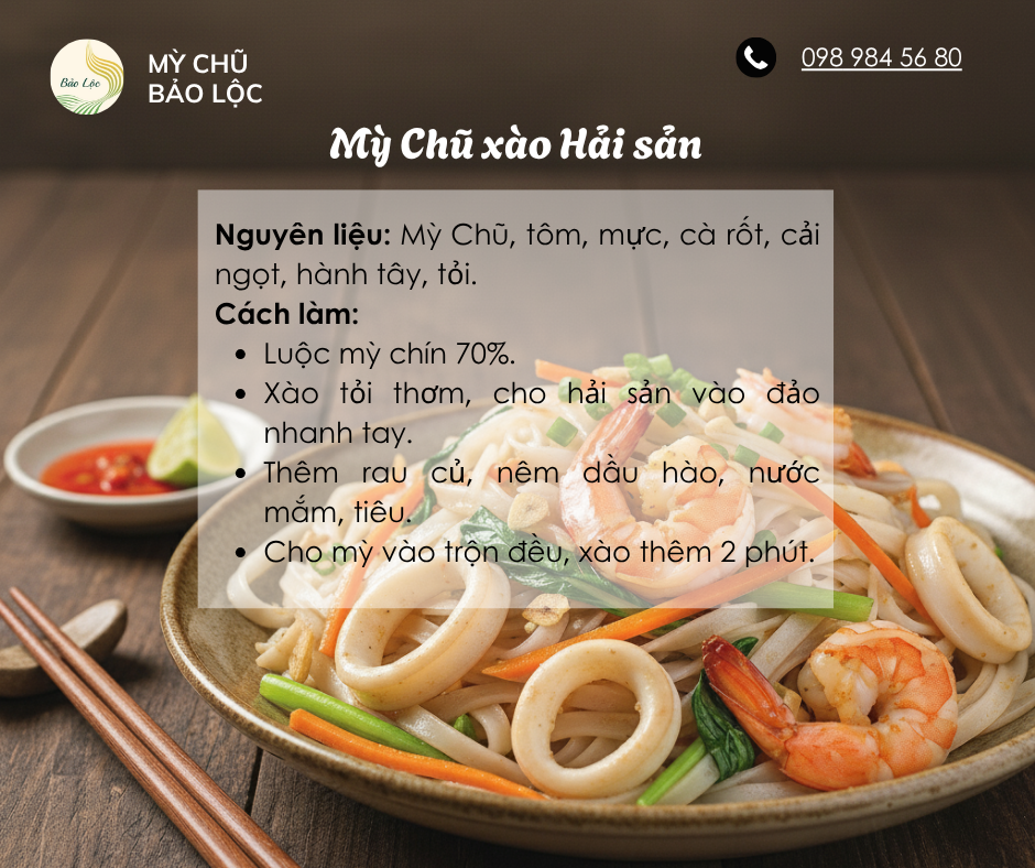 mỳ chũ hải sản